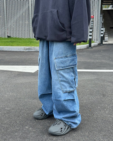 Agnal Cargo Balloon Jeans